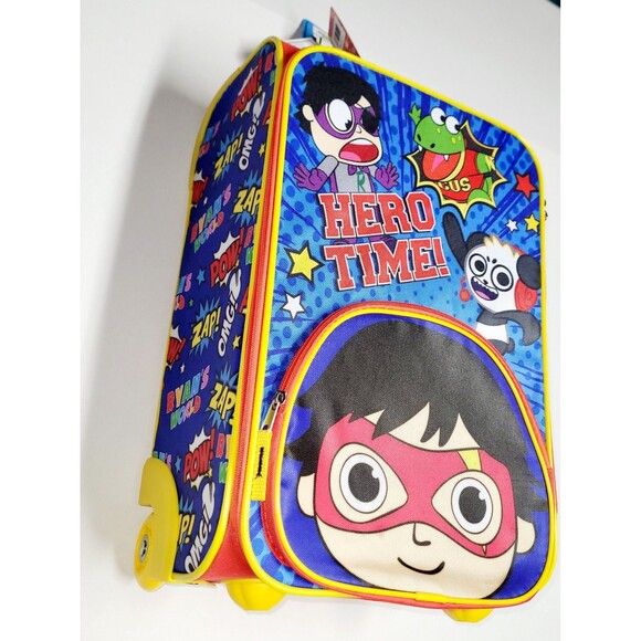 NWT Ryan's World Kids Carry-On Luggage With Wheels 20" Softside Trolley Suitcase - Picture 5 of 16